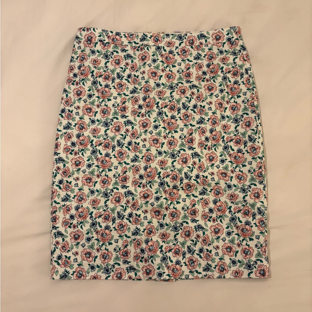 NWT JCrew Floral Pencil Skirt Size 6